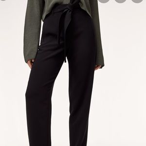Aritzia tie front pants